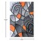 Flash Furniture Orange 5' x 7' Abstract Design Accent Area Rug ACD-RGTRZ860-57-OR-GG - alternate 3